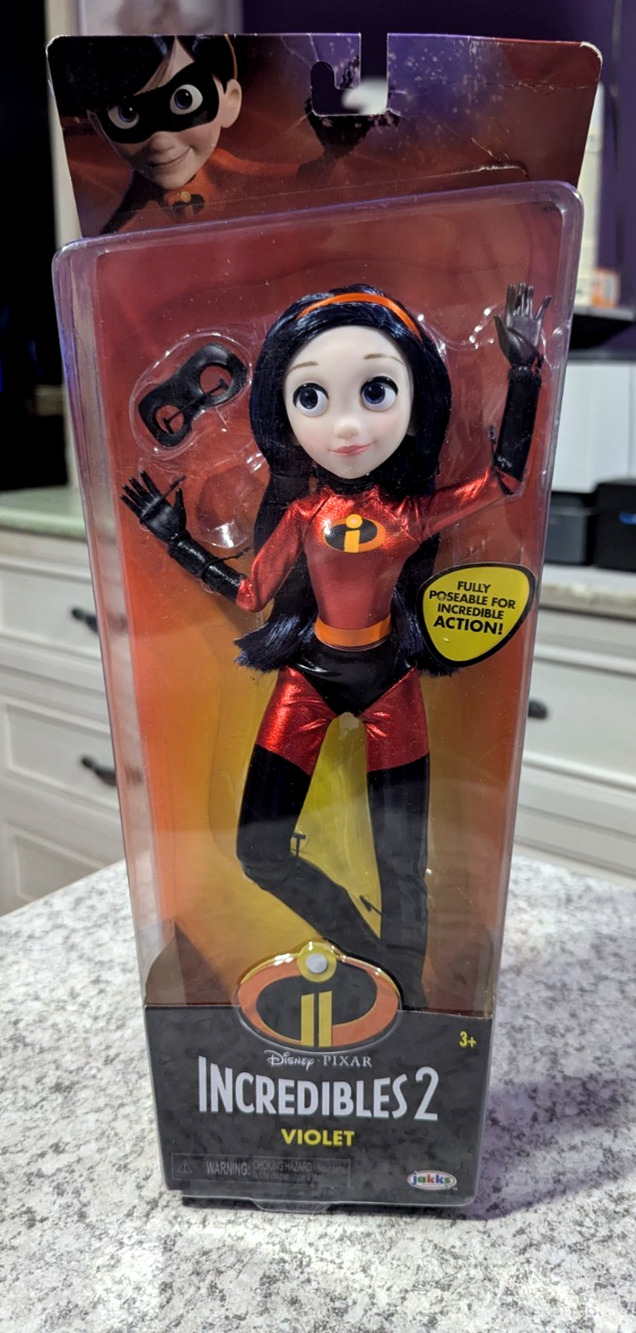 Disney Incredibles 2 Violet Parr Action Figure 11" Poseable Doll Jakks Pacific